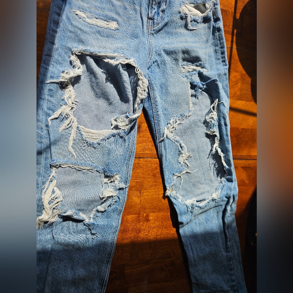 Distressed American Eagle Jeans